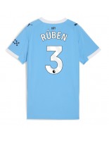 Manchester City Ruben Dias #3 Domácí Dres pro Dámské 2025-26 Krátký Rukáv